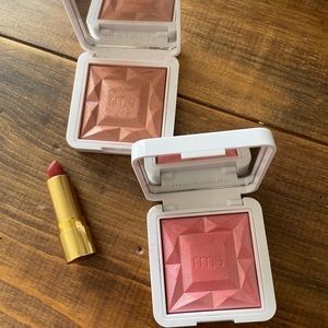 RSM Redimension Blush, French Rose, Crystal Slipper, Gucci lipstick Janet Rust
